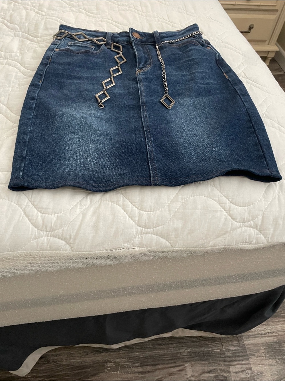 Oak & Poppy Denim mini Skirt